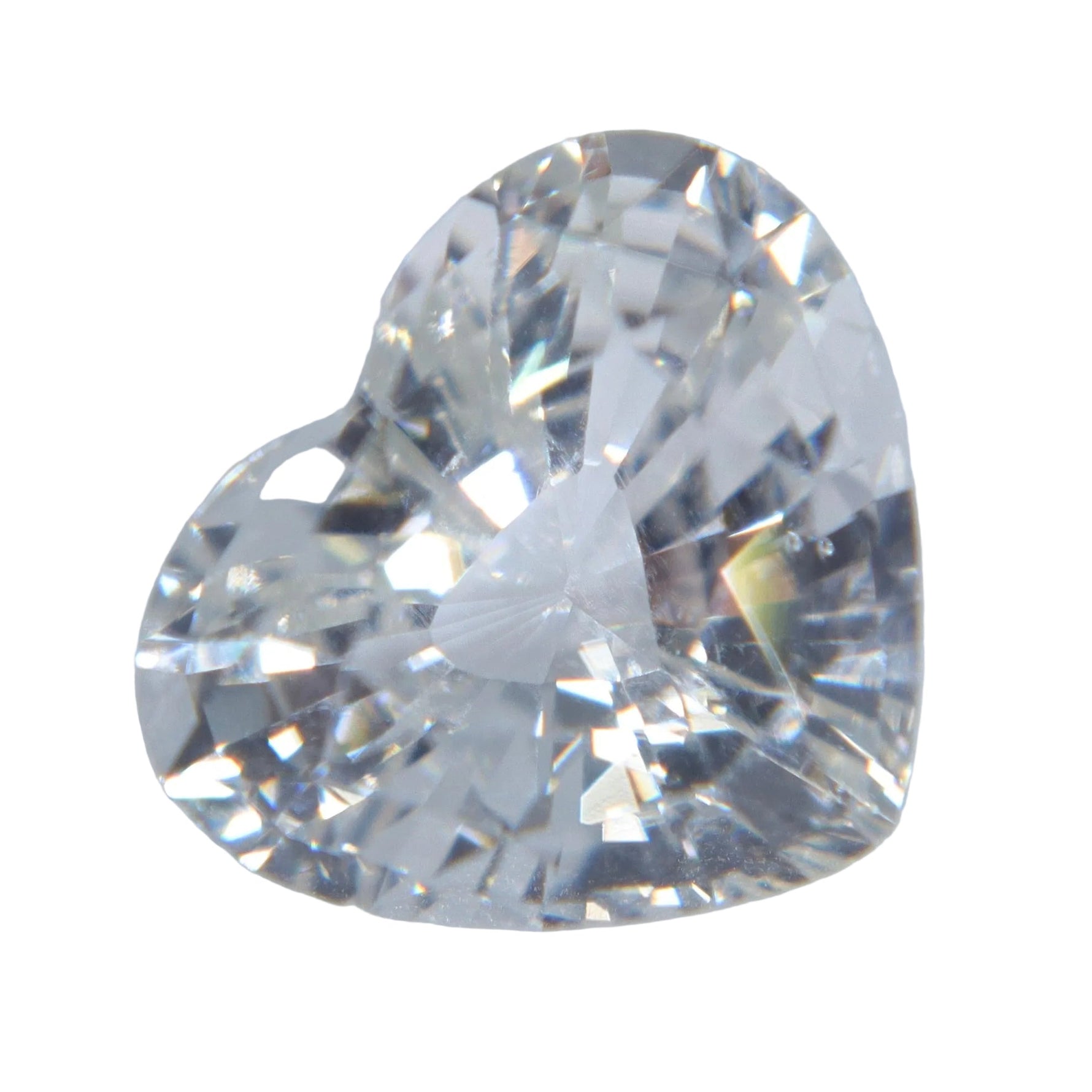 Natural Colorless Sapphire 2.48 Carat Heart Cut from Ceylon - Sapphirepal