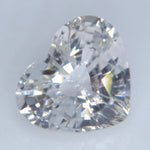 Natural Colorless Sapphire 2.48 Carat Heart Cut from Ceylon - Sapphirepal