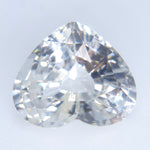Natural Colorless Sapphire 2.48 Carat Heart Cut from Ceylon - Sapphirepal