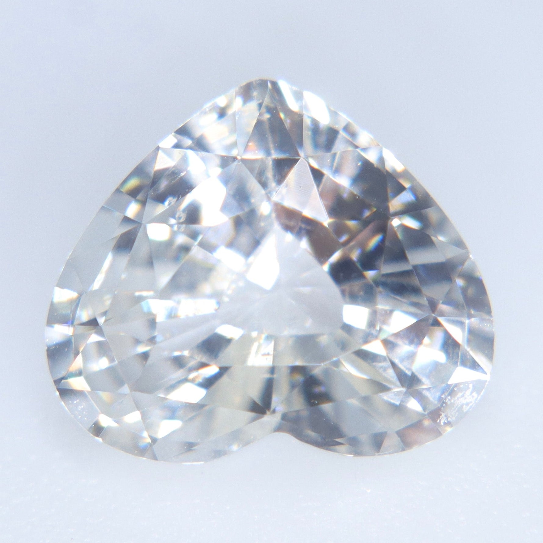 Natural Colorless Sapphire 2.48 Carat Heart Cut from Ceylon - Sapphirepal