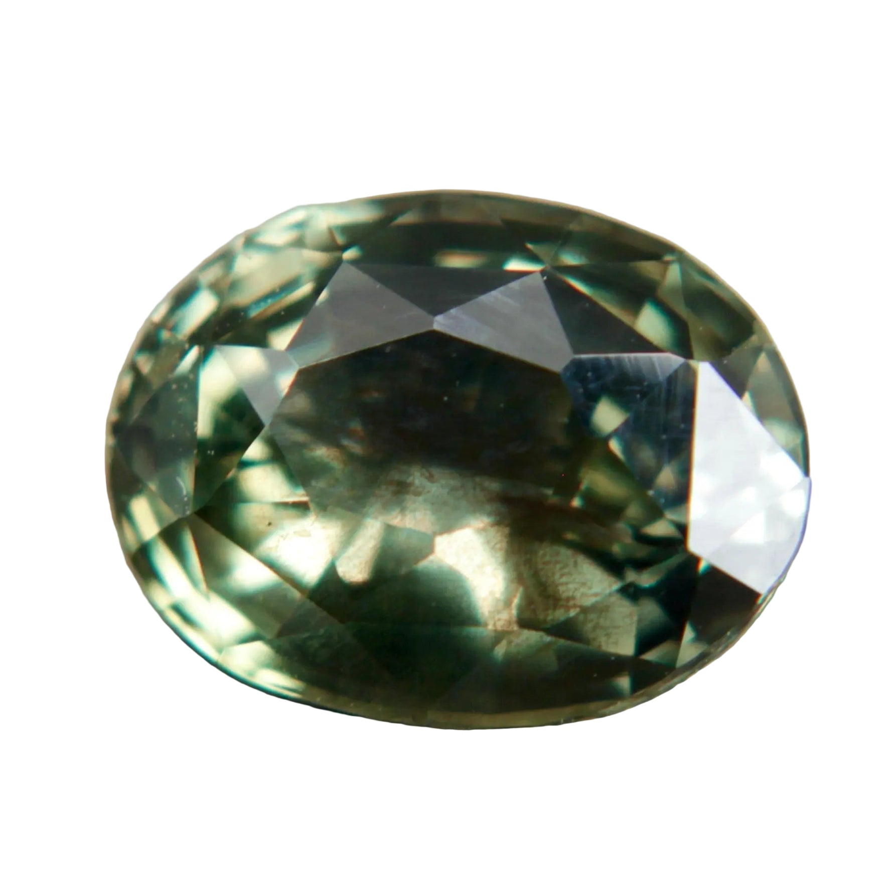 2.26ct natural color change sapphire oval, green to pink, unheated VVS