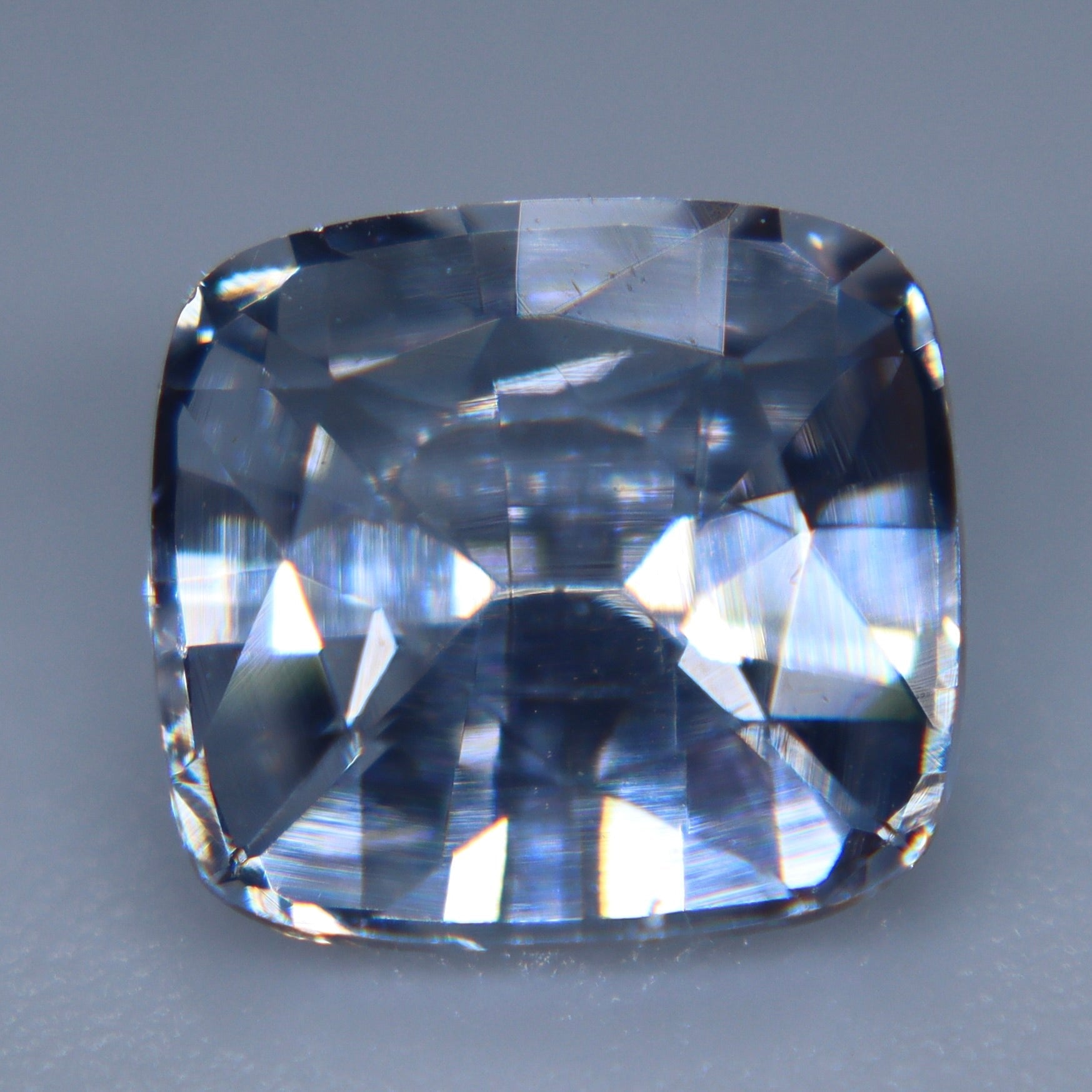Natural Colourless Sapphire 2.13 Carat Cushion Cut Ceylon VVS White Sapphire Loose Gemstone - Sapphirepal
