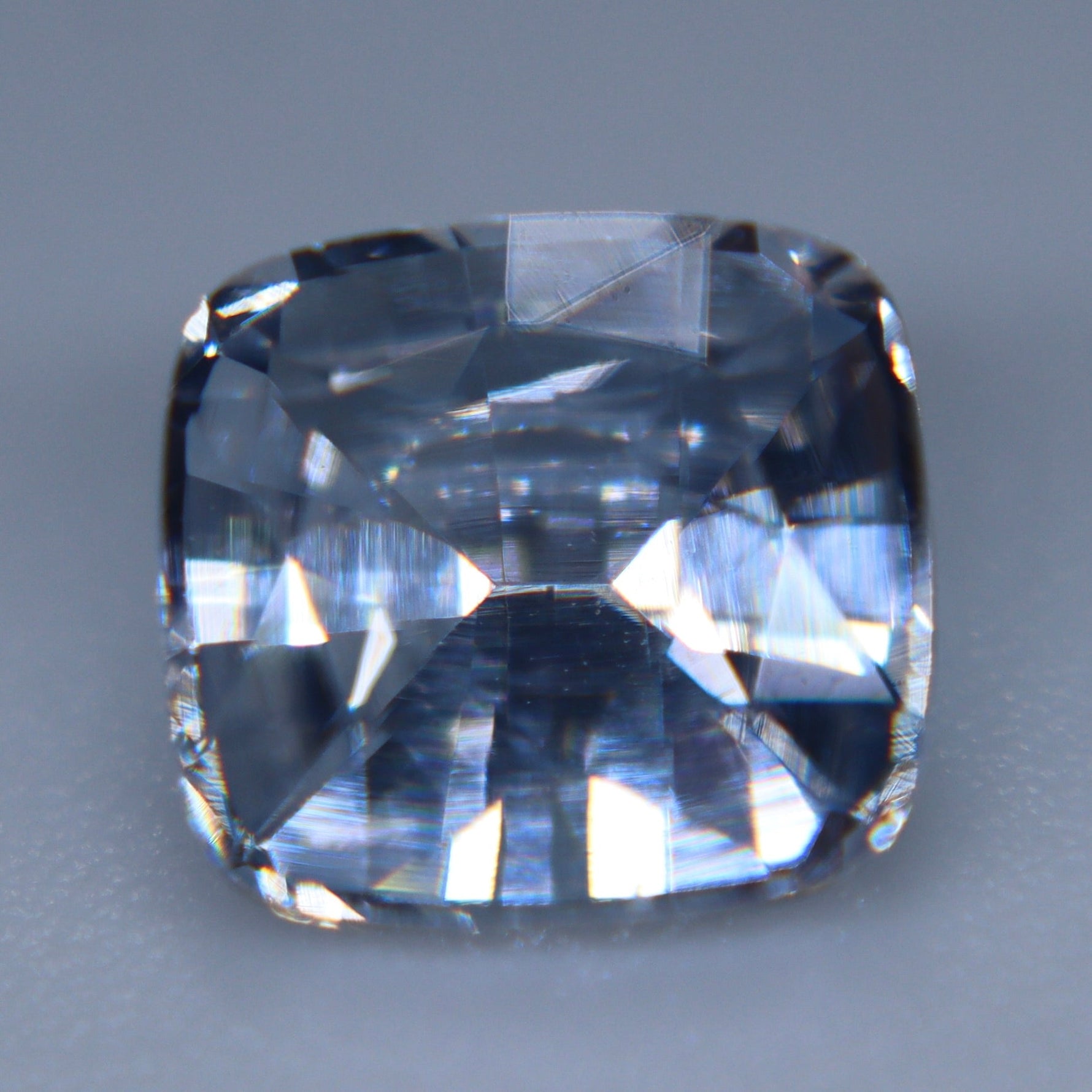 Natural Colourless Sapphire 2.13 Carat Cushion Cut Ceylon VVS White Sapphire Loose Gemstone - Sapphirepal