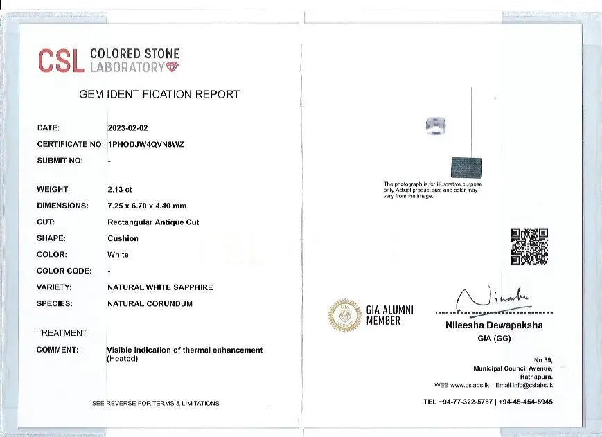 Natural Colourless Sapphire - Sapphirepal