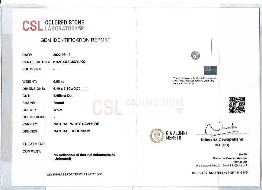 Natural Colourless Sapphire - Sapphirepal