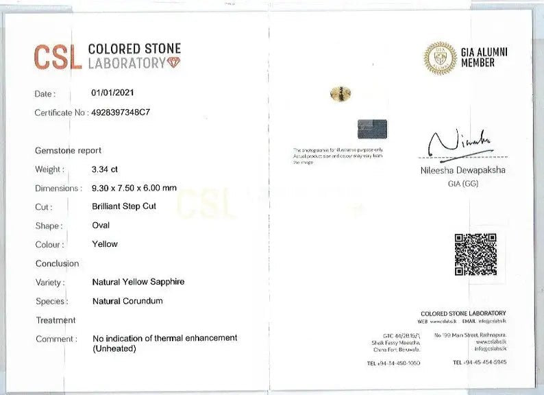 Natural Daffodil Yellow Sapphire - Sapphirepal