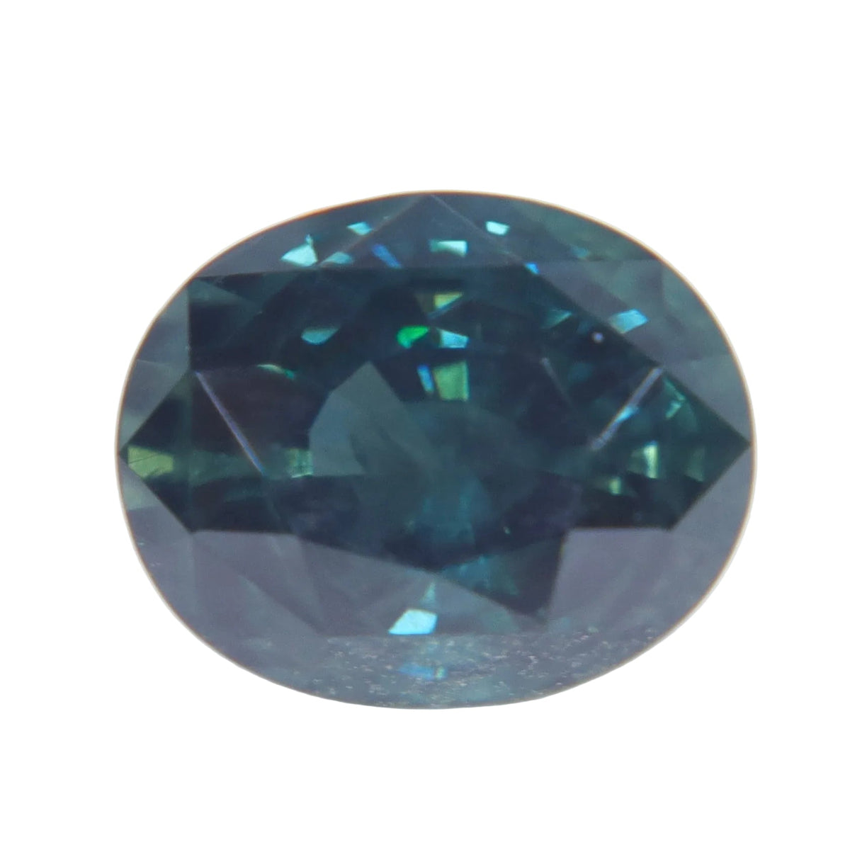 Natural Deep Blue Green Australian Sapphire 2.00ct Oval Cut VVS - Sapphirepal