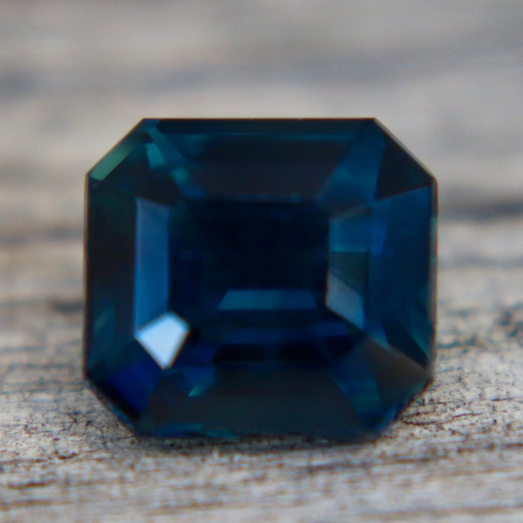 Natural Deep Blue - Green Sapphire (2.14ct) Emerald Cut – Australian Loose Gem | Sapphire Pal - Sapphirepal