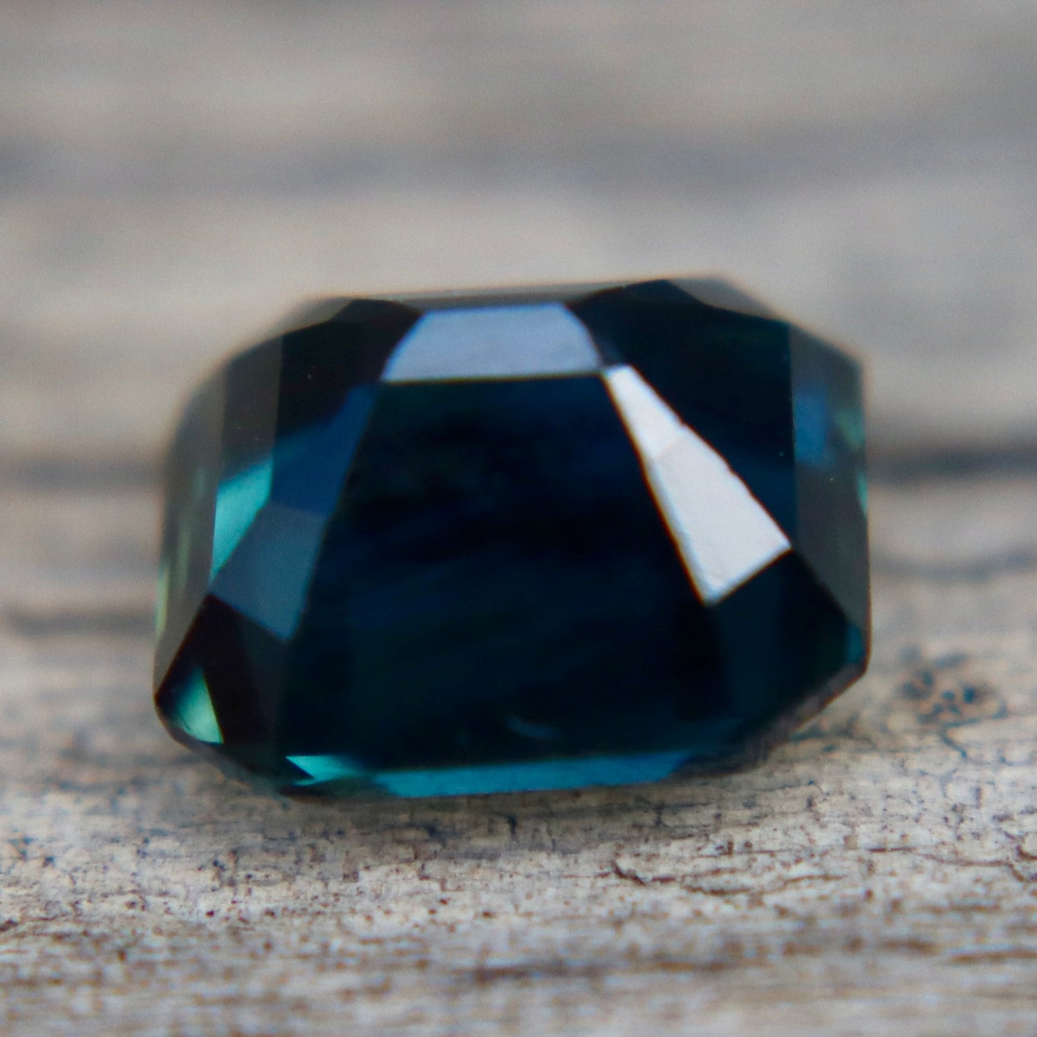 Natural Deep Blue - Green Sapphire (2.14ct) Emerald Cut – Australian Loose Gem | Sapphire Pal - Sapphirepal