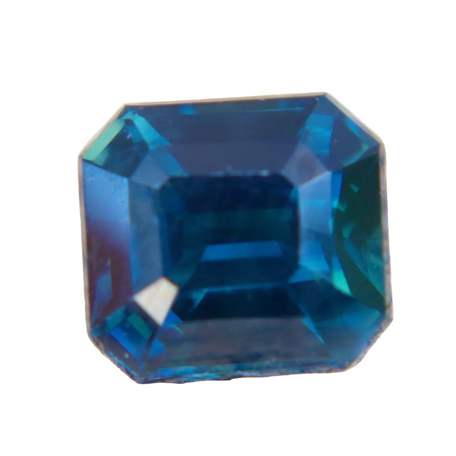 Natural Deep Blue - Green Sapphire (2.14ct) Emerald Cut – Australian Loose Gem | Sapphire Pal - Sapphirepal