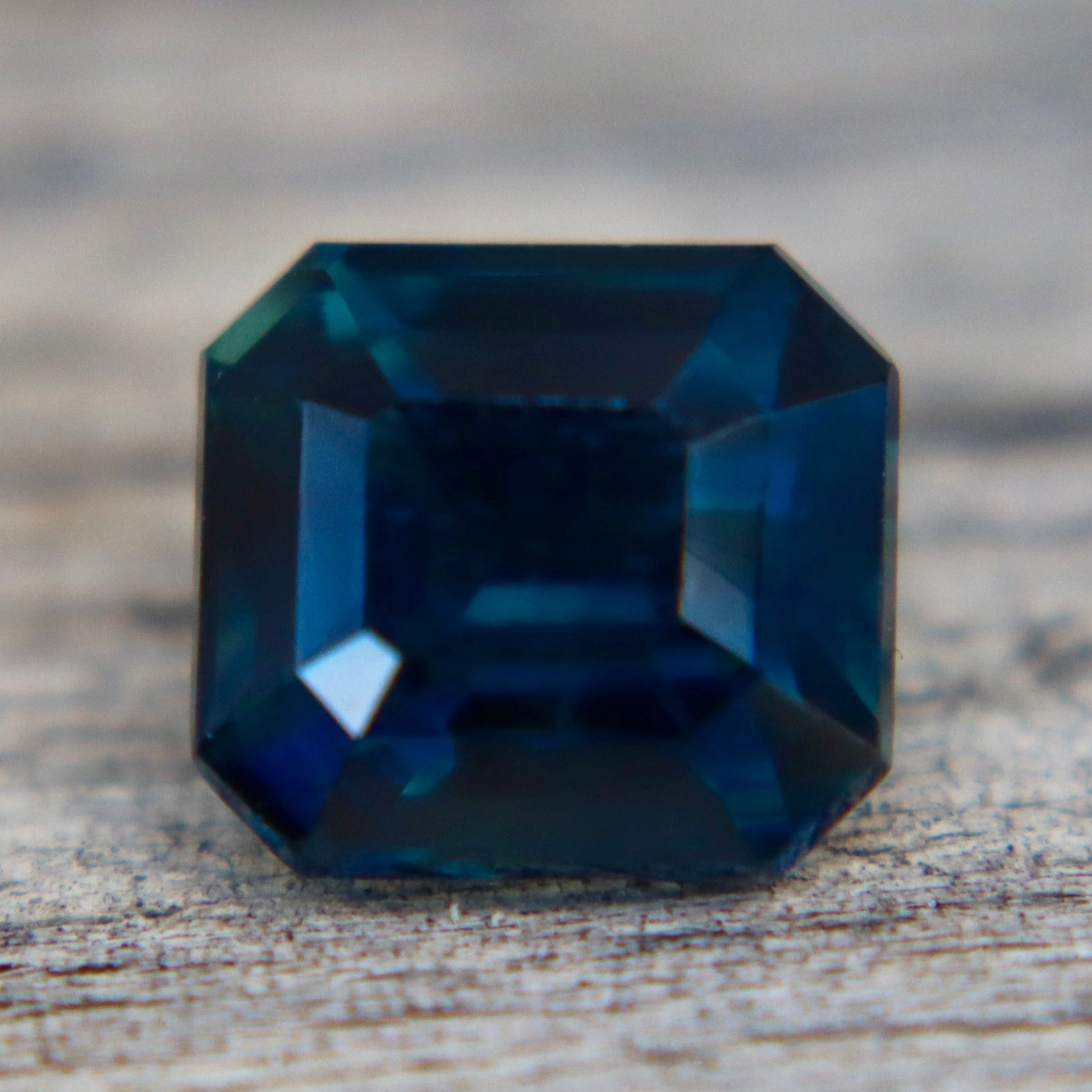 Natural Deep Blue - Green Sapphire (2.14ct) Emerald Cut – Australian Loose Gem | Sapphire Pal - Sapphirepal