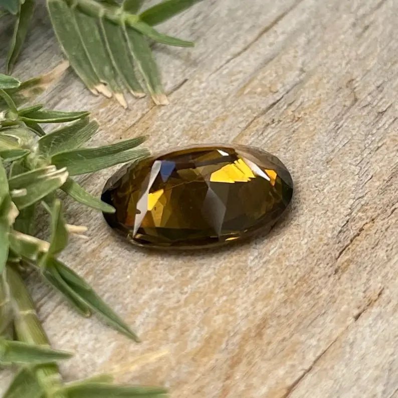 VVS oval yellow zircon for statement ring