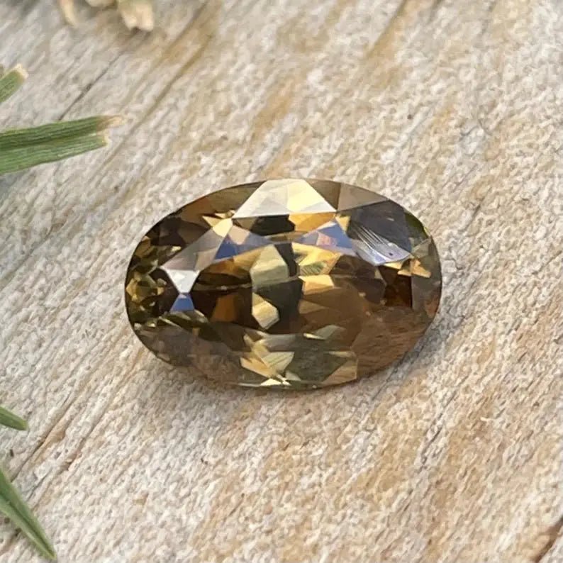 Natural Dijon Yellow Zircon 2.45ct Oval Cut loose gemstone from Ceylon