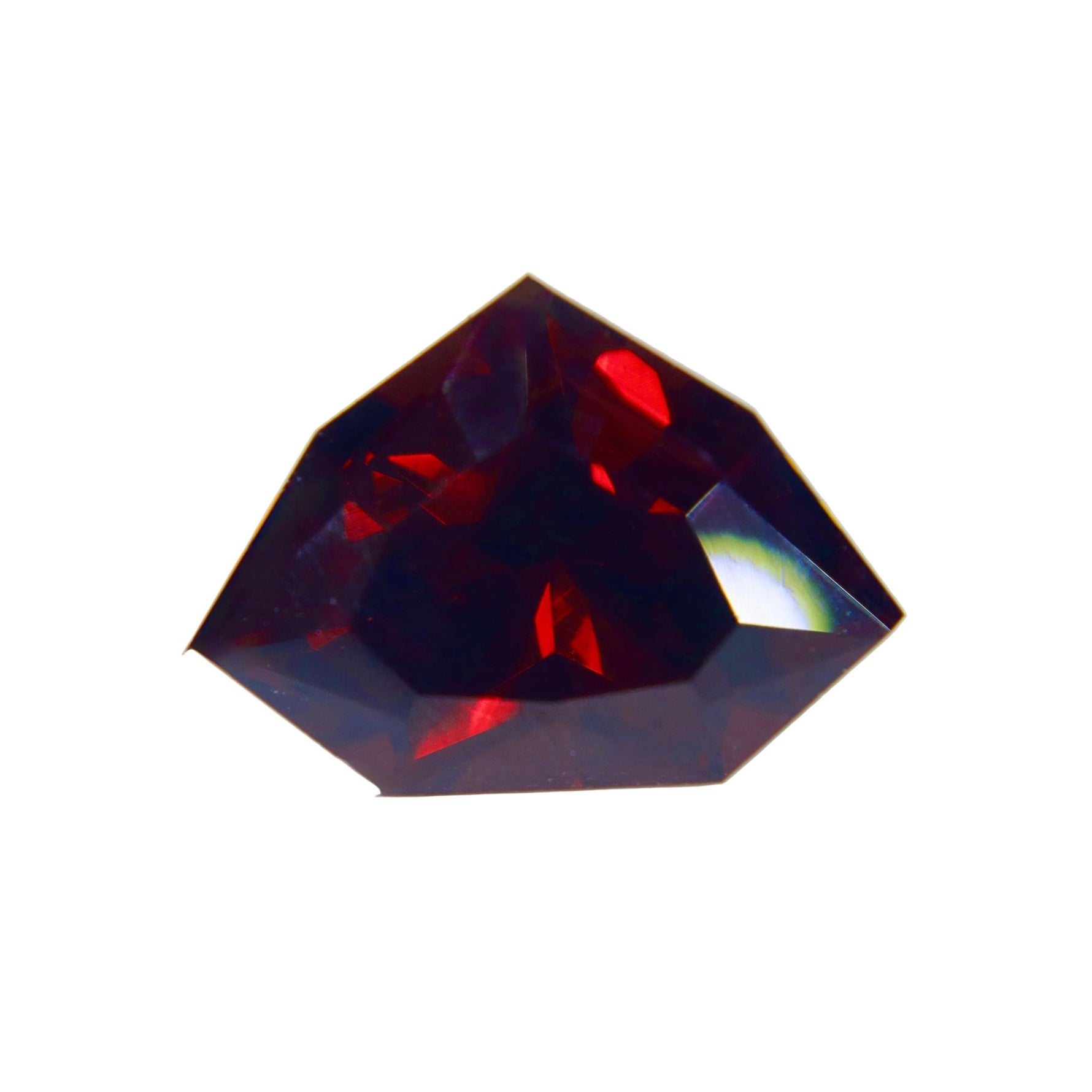 Natural Garnet 3.77ct Modified Trillion Cut Ceylon Loose Gemstone - Sapphirepal