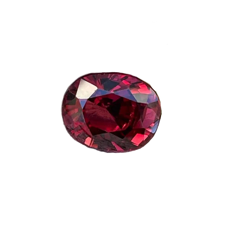 Natural garnet, 3.65ct oval 9.80×8.00×5.50mm, Ceylon origin, eye-clean, untreated – Sapphire Pal