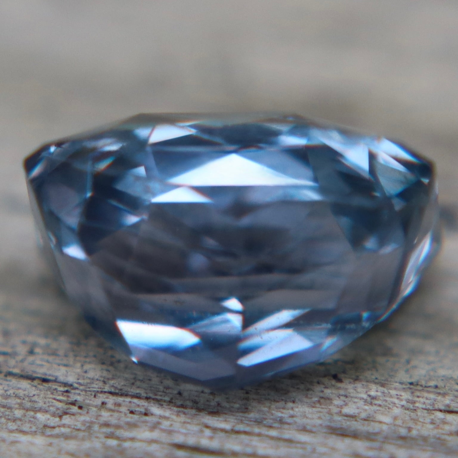 Natural Gray Ceylon Sapphire 2.95 ct Emerald Cut Loose Gemstone - Sapphirepal