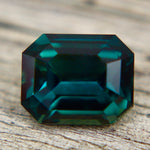 Natural Green Australian Sapphire 3.12 ct Emerald Cut Loose Gemstone - Sapphirepal