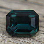 Natural Green Australian Sapphire 3.12 ct Emerald Cut Loose Gemstone - Sapphirepal