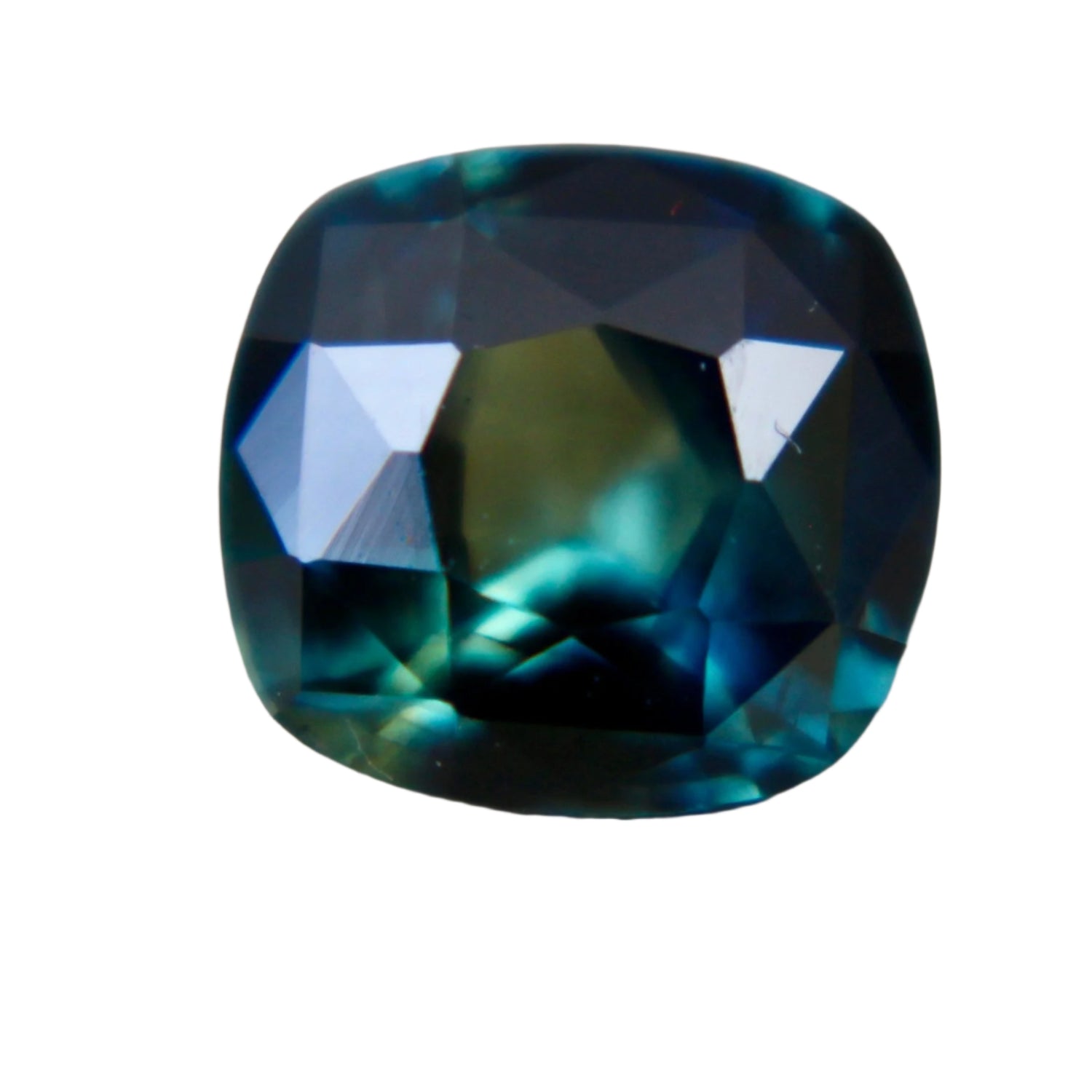 Natural Green Blue Sapphire – 1.60 Carat Cushion Cut - Sapphire pal