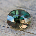 Natural Green Brown Parti Sapphire 1.06 Carat Oval Cut Loose Gemstone - Sapphirepal
