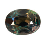 Natural Green Orange Parti Sapphire 1.20 Carat Oval Cut Loose Gemstone - Sapphirepal