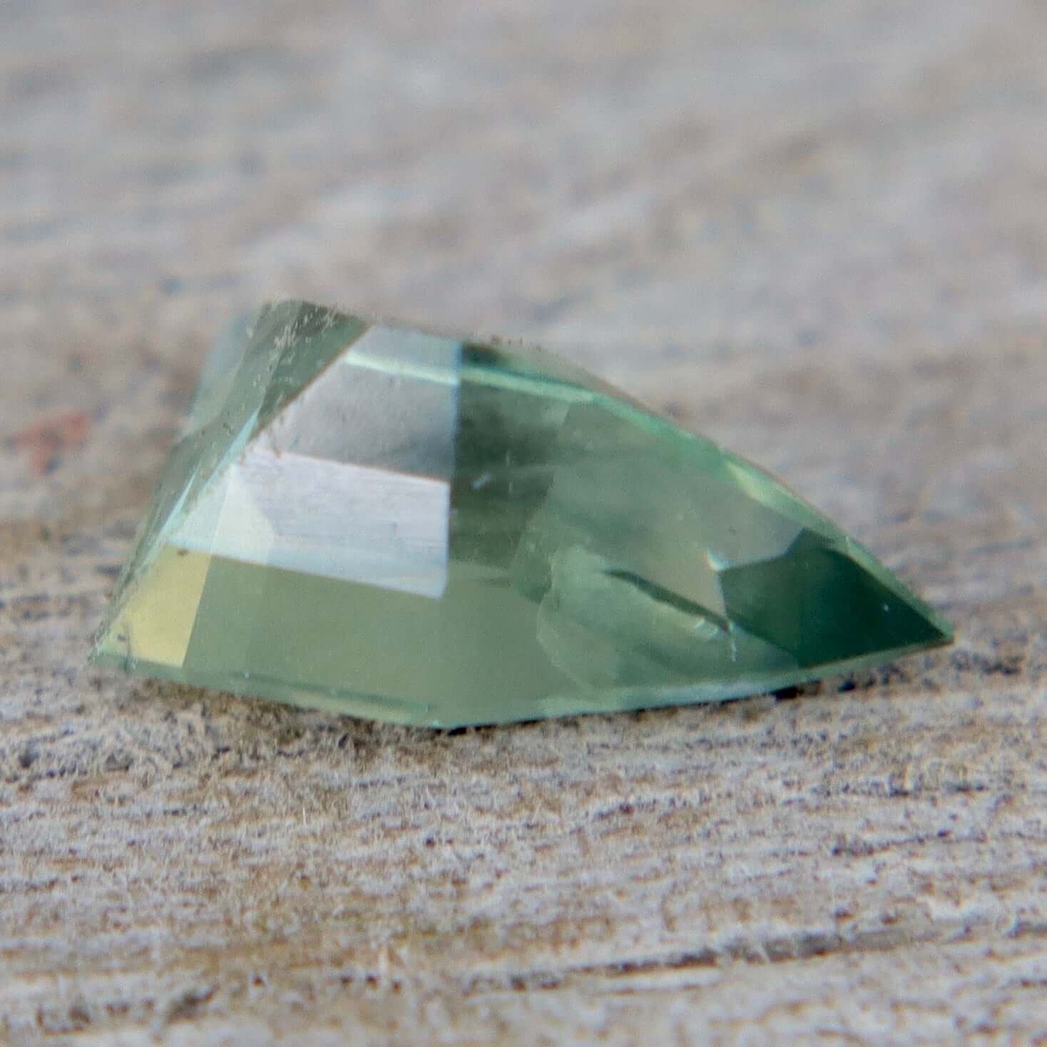 Natural Green Sapphire – 0.52 Ct | Freeform Cut | Unheated | VS Clarity - Sapphirepal