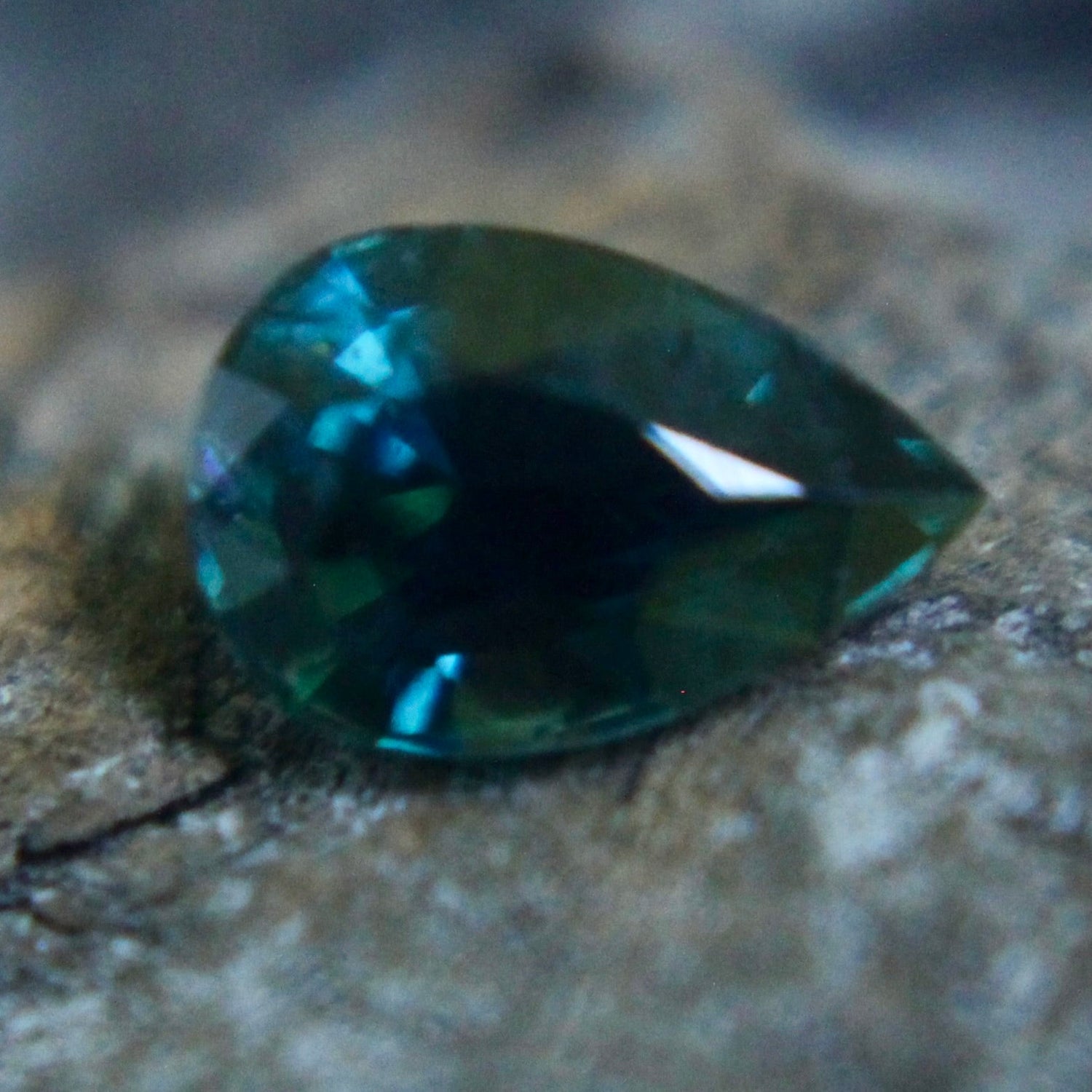 Natural Green Sapphire – 0.67 Carat | Pear Cut | Eye Clean | Unheated - Sapphirepal