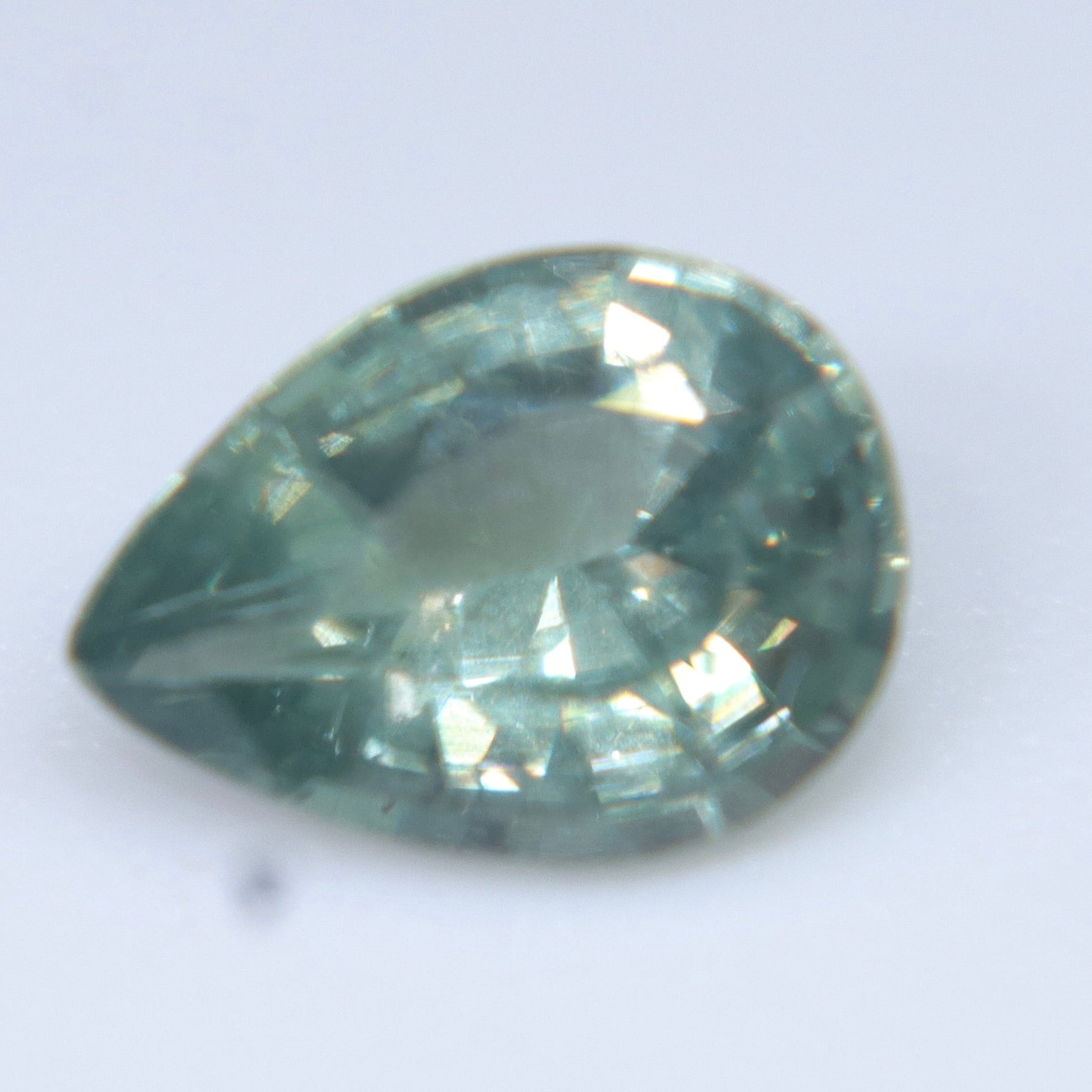 Natural Green Sapphire 0.75 Carat – Pear Cut Unheated Australian Gemstone - Sapphirepal
