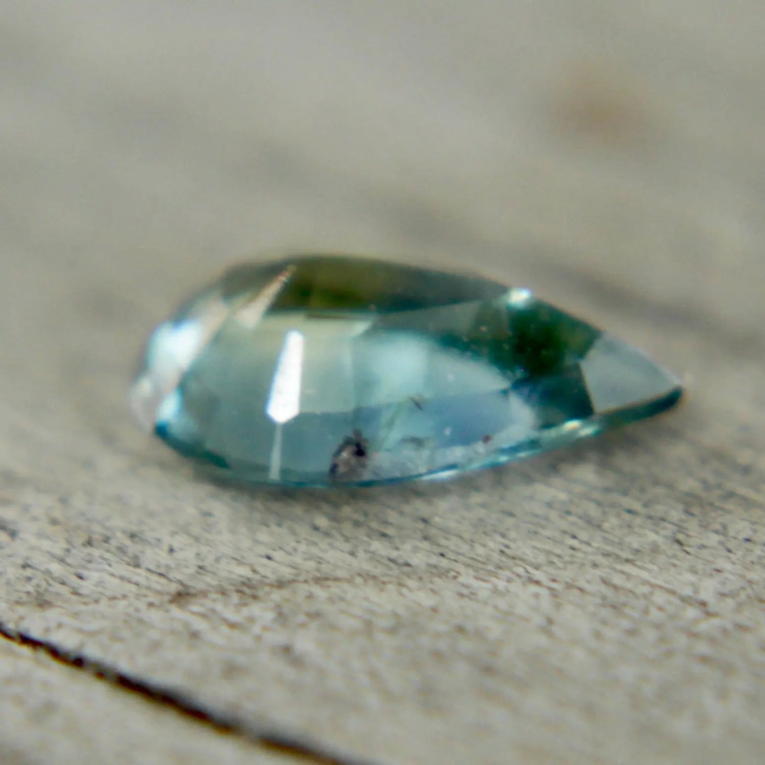 Natural Green Sapphire – 0.78 Carat Pear Cut | Unheated - Sapphirepal