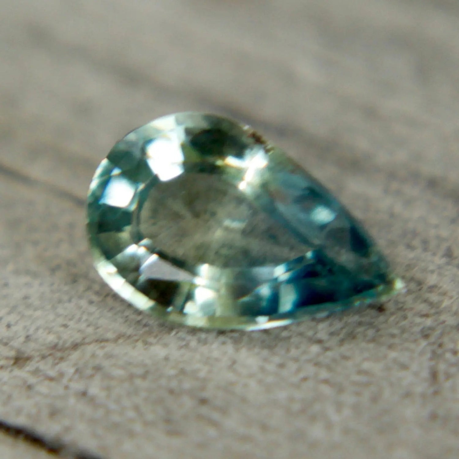 Natural Green Sapphire – 0.78 Carat Pear Cut | Unheated - Sapphirepal