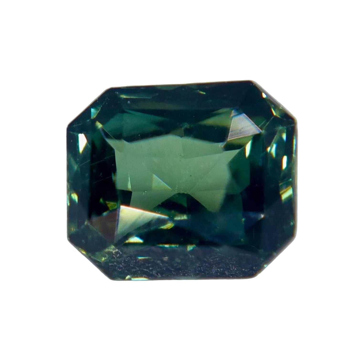Natural Green Sapphire 0.83 Carat Emerald Cut Loose Gemstone from Australia - Sapphirepal