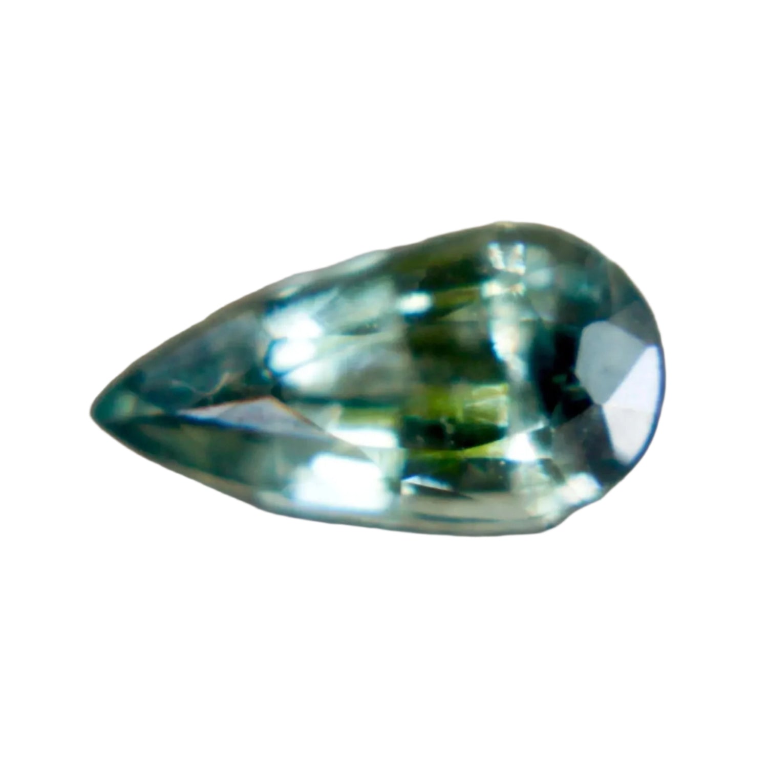 Natural Green Sapphire – 0.86 Carat Pear Cut | Unheated - Sapphire pal