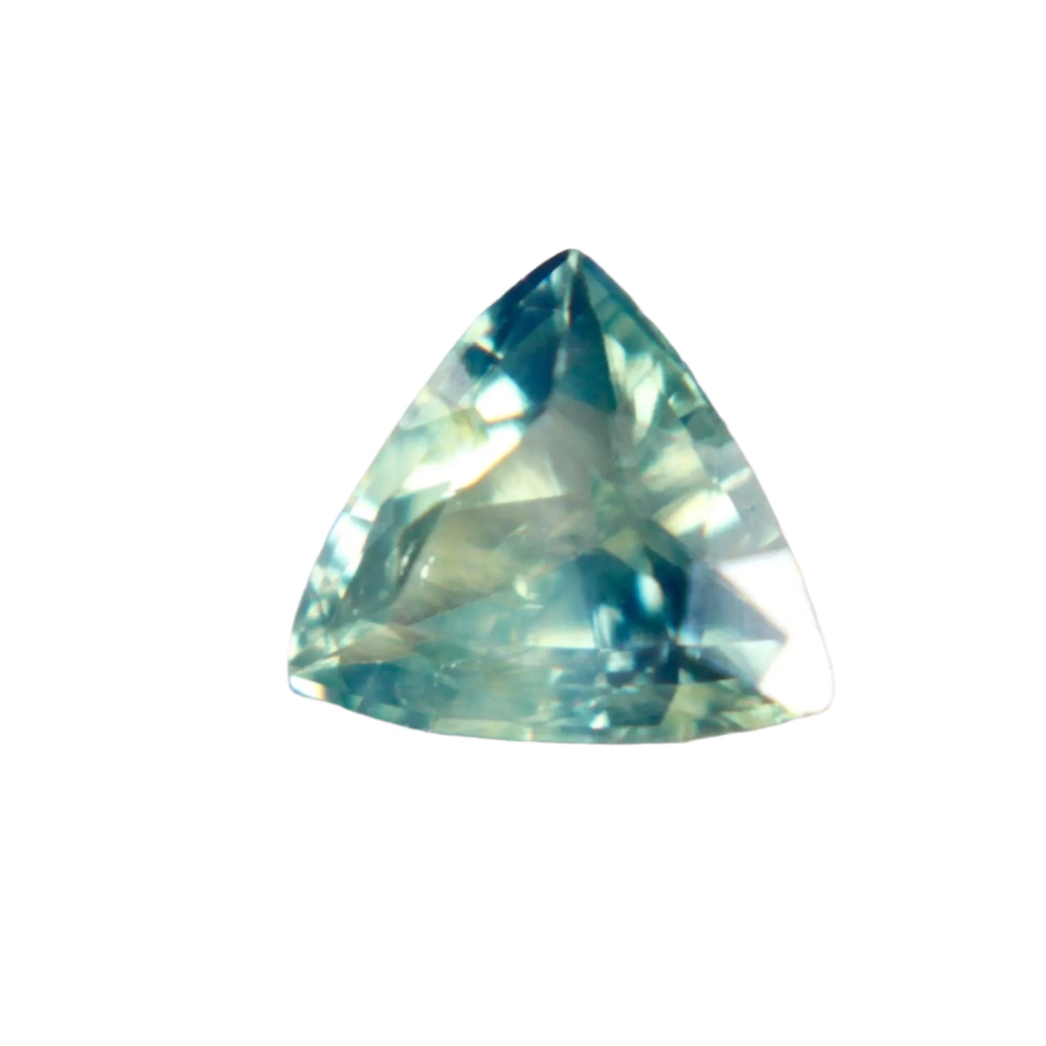 Natural Green Sapphire – 1.00 Carat Trillion Cut | Unheated - Sapphire pal