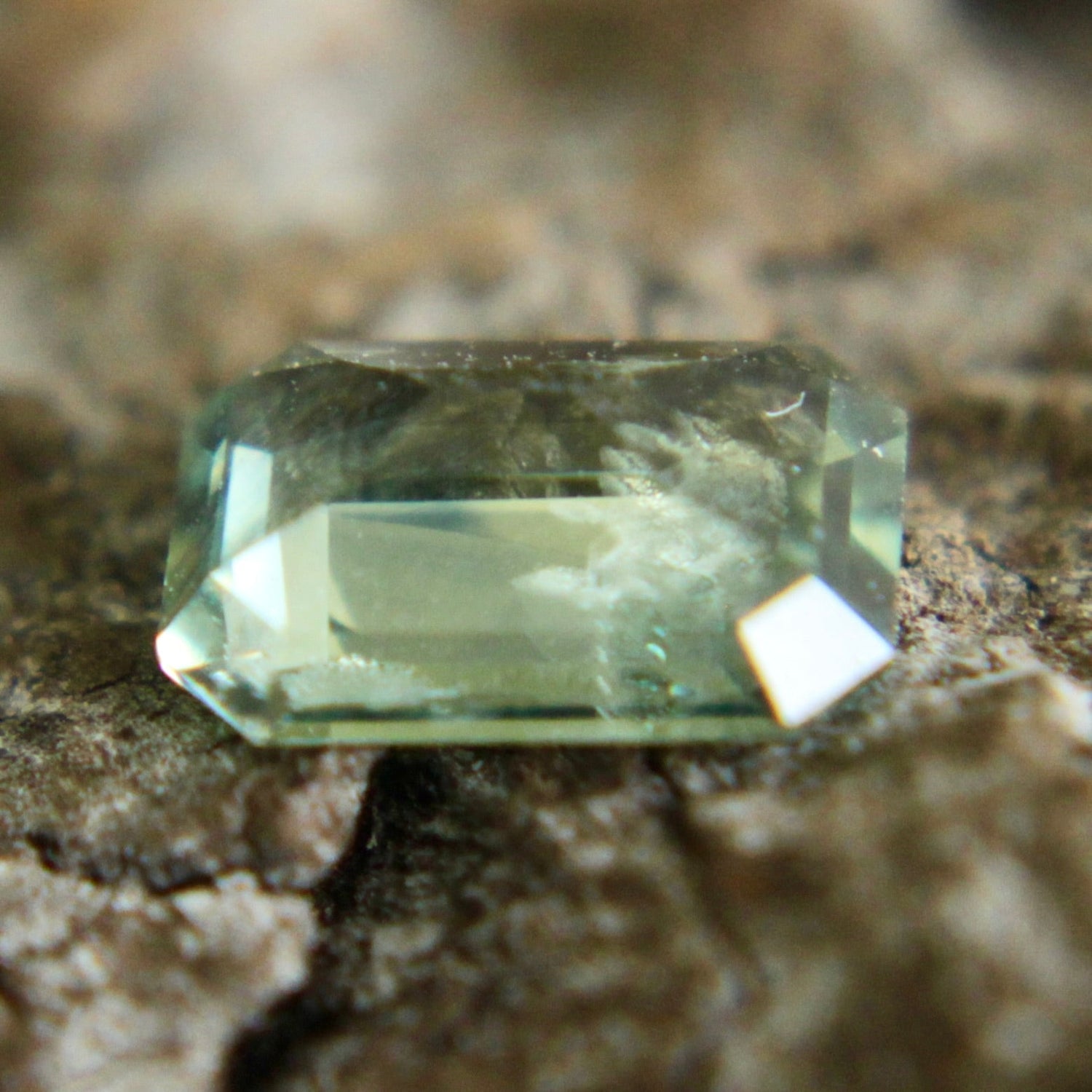 Natural Green Sapphire – 1.01 Carat Emerald Cut, Unheated - Sapphirepal