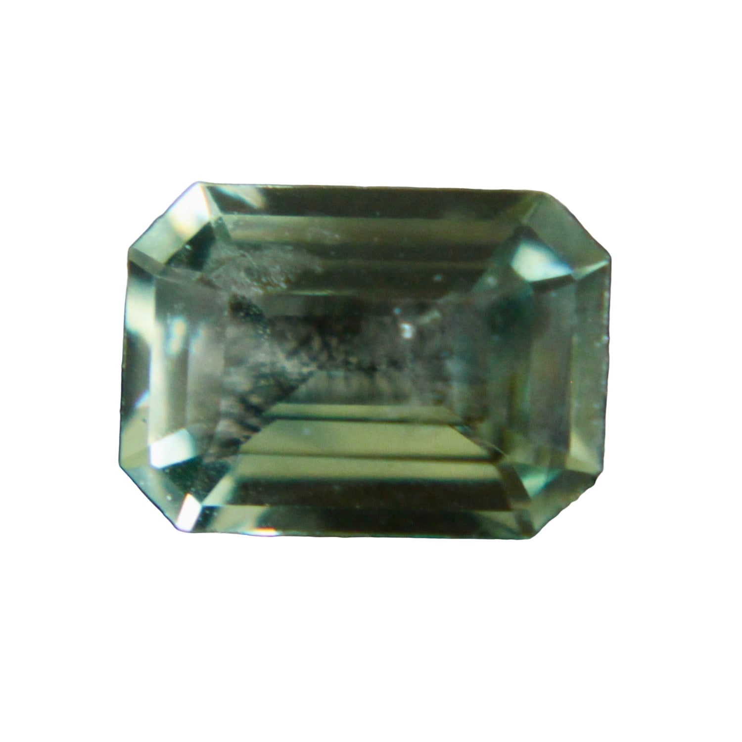 Natural Green Sapphire – 1.01 Carat Emerald Cut, Unheated - Sapphirepal