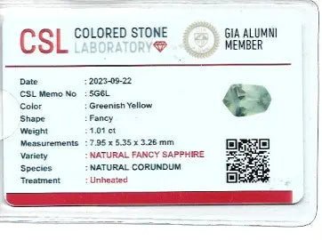 Natural Green Sapphire – 1.01 Carat | Freeform Cut | Loose Untreated Gemstone - Sapphirepal