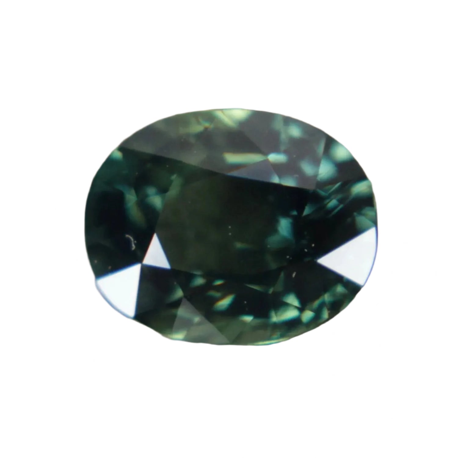Natural Green Sapphire – 1.04 Carat | Oval Cut | Unheated Gemstone - Sapphirepal