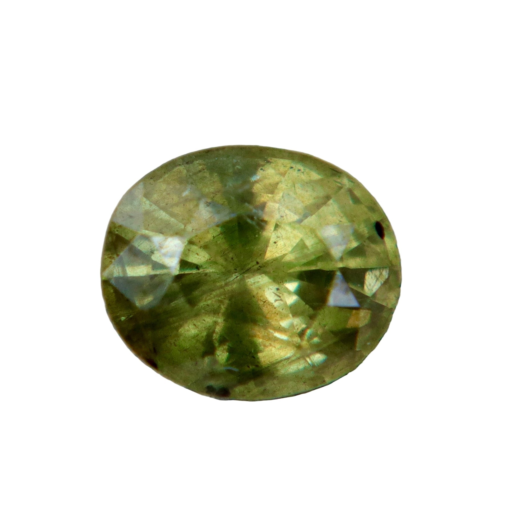 Natural Green Sapphire — 1.10ct Oval, Madagascar (Unheated & Untreated) - Sapphirepal