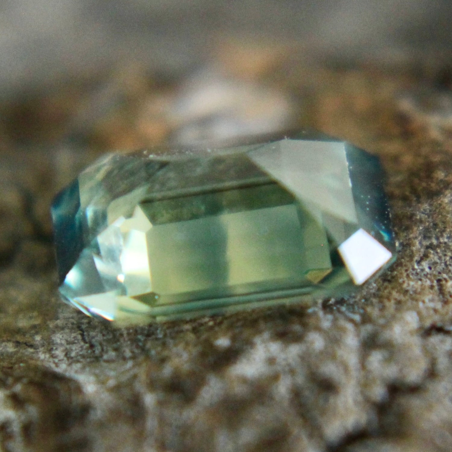 Natural Green Sapphire – 1.12 Carat Emerald Cut | Eye Clean | Unheated Gem - Sapphirepal