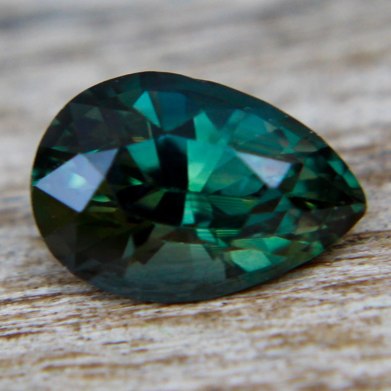 Natural Green Sapphire – 1.12 Carat Pear Cut from Ceylon - Sapphirepal