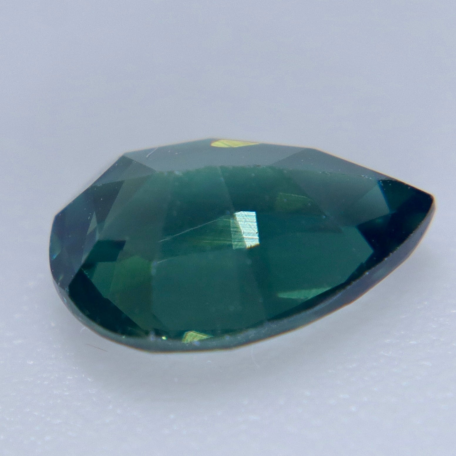 Natural Green Sapphire 1.15 Carat Pear Cut Loose Gemstone from Australia - Sapphirepal
