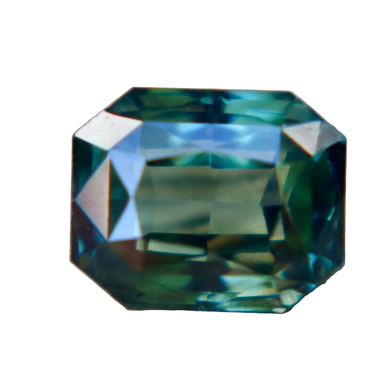 Natural Green Sapphire 1.19 Carat Emerald Cut Loose Gemstone from Madagascar - Sapphirepal