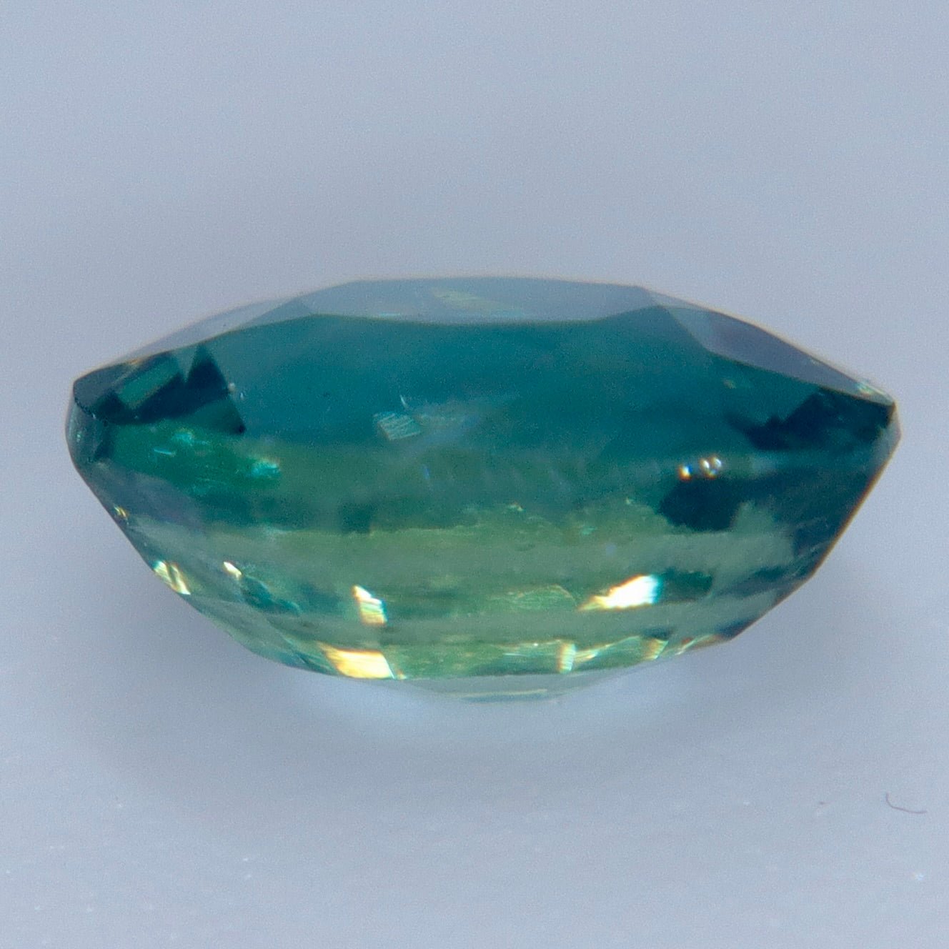 Natural Green Sapphire 1.24 Carat Oval Cut Loose Gemstone from Madagascar - Sapphirepal