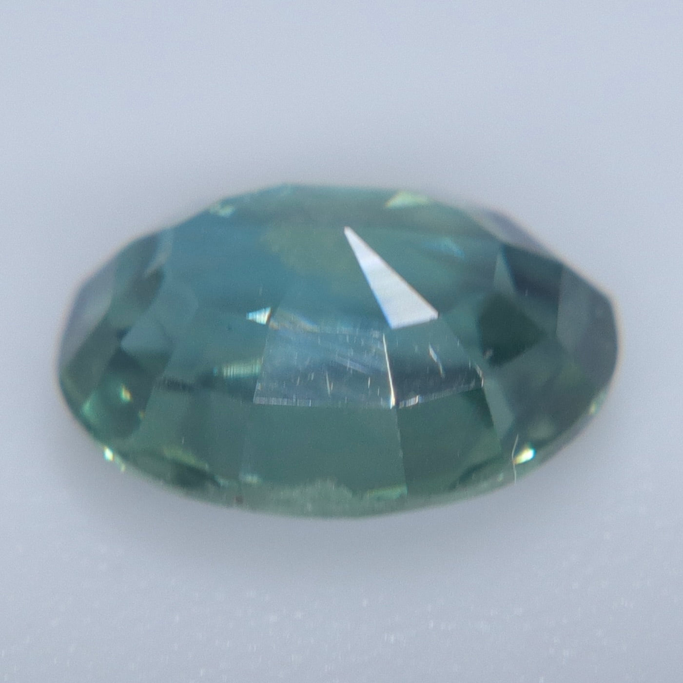 Natural Green Sapphire 1.24 Carat Oval Cut Loose Gemstone from Madagascar - Sapphirepal