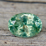 Natural Green Sapphire | 1.25 Carat Oval Cut | Ceylon Origin | Unheated Gemstone - Sapphirepal