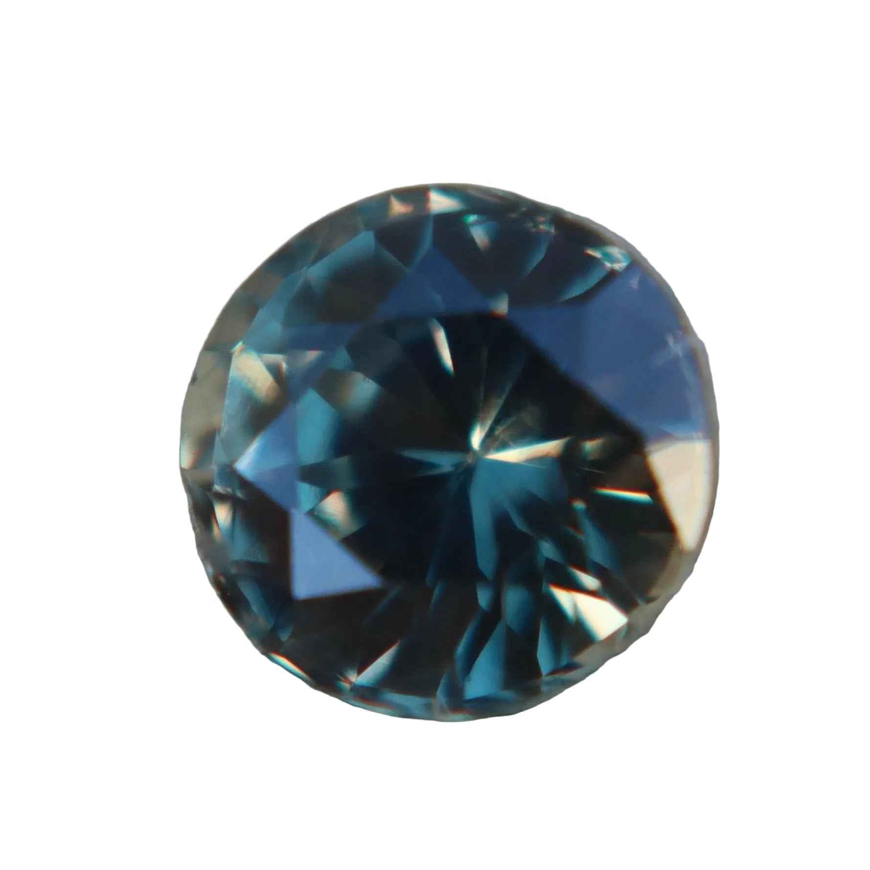 Natural Green Sapphire 1.35 Carat Round Cut Madagascar