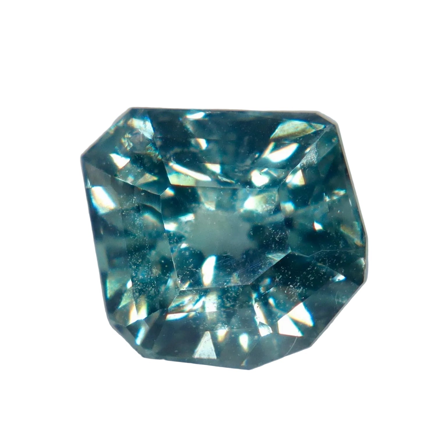 Natural Green Sapphire 1.36 Carat Freeform Cut Loose Gemstone from Madagascar - Sapphirepal