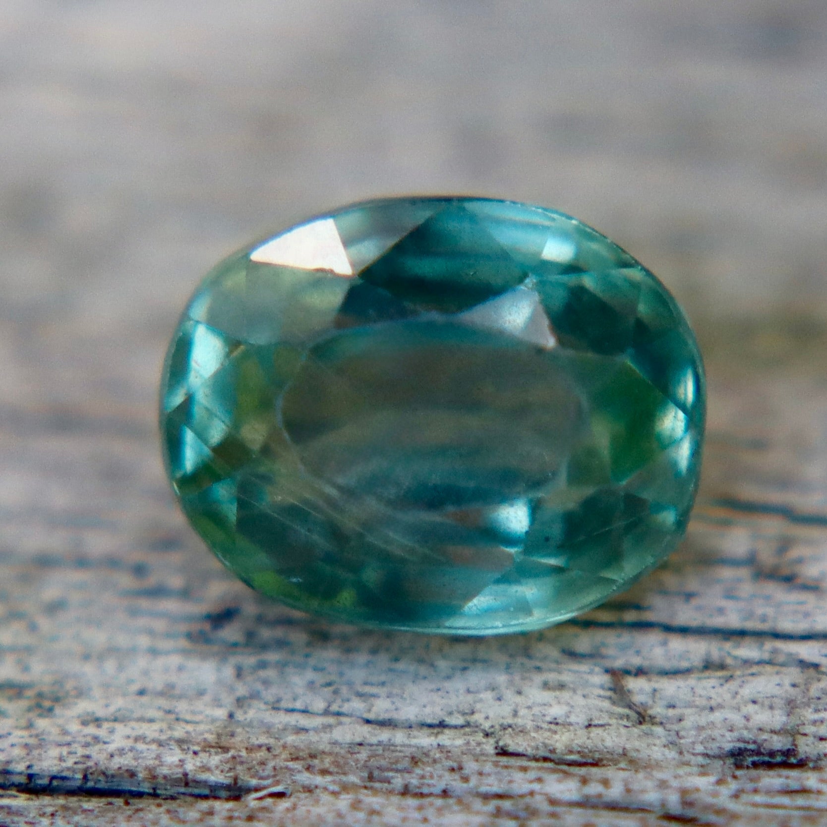 Natural Green Sapphire 1.48 Carat Oval Cut Unheated Madagascar Loose Gemstone - Sapphirepal