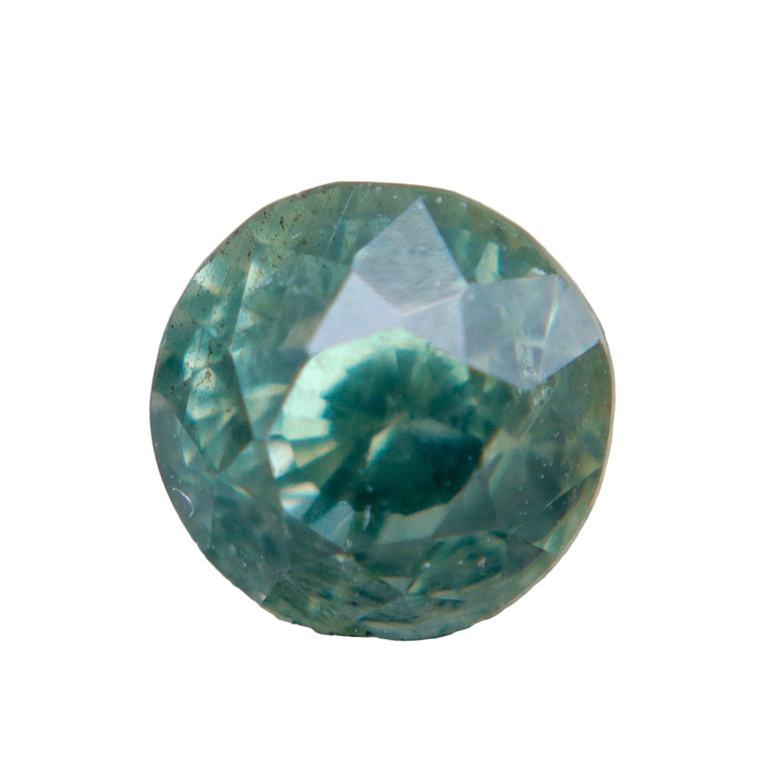 Natural Green Sapphire — 1.71ct Round (Madagascar, Unheated & Untreated) - Sapphirepal