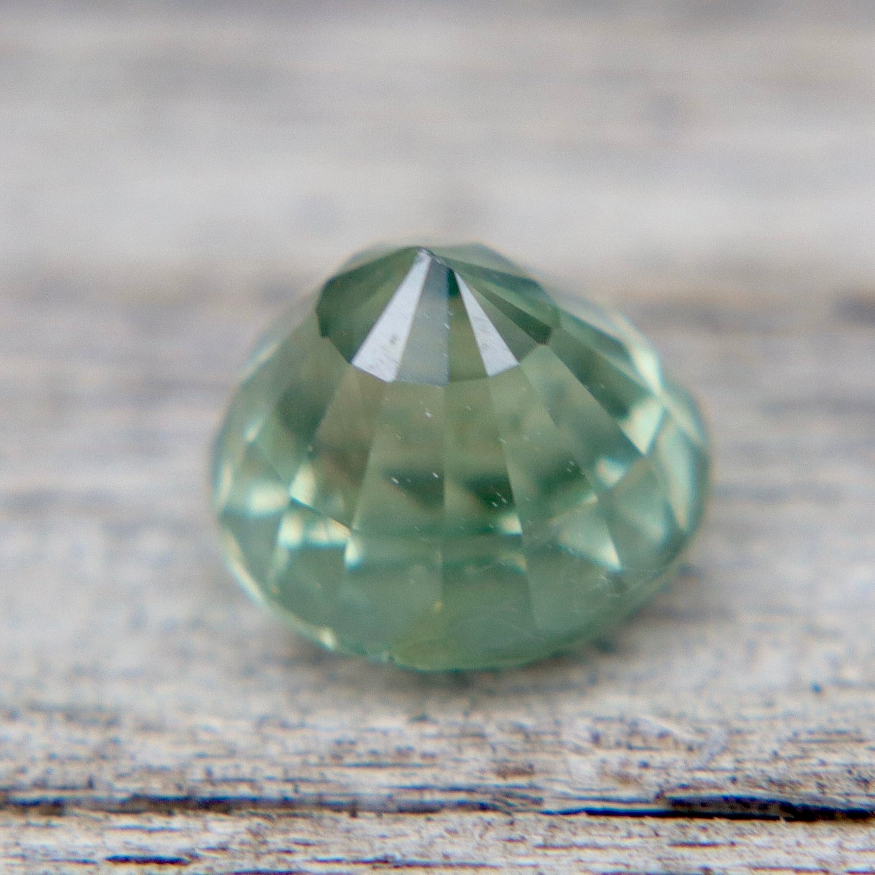 Natural Green Sapphire — 1.71ct Round (Madagascar, Unheated & Untreated) - Sapphirepal